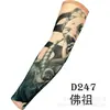 Mangas de tatuaje punto cruz transfronterizas populares para exteriores protección solar para hombres y mujeres brazo de tatuaje flor grande brazo completo sin costuras manga de hielo
