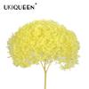Hortensia de Hoja Pequeña Flor Eterna de Yunnan Flor Seca Rama Única Adornos para Decoración del Hogar Ramo Hecho a Mano Material DIY Venta al por Mayor