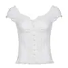 Top de chaleco falso de dos piezas empalmado estilo preppy retro transfronterizo, camiseta sexy de abstinencia, aspecto adelgazante, camisa sexy
