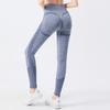 Pacote TikTok Leggings Esportivas de Bolinhas Justas de Cintura Alta para Mulheres, Calças de Yoga Fitness Elásticas com Efeito Pêssego