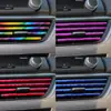 Tira Clip para Aire Acondicionado de Coche, Tira Decorativa Brillante para Rejilla de Ventilación Modificada, Suministros Interiores, Tira Electroplateada para Ventana de Coche, Bolsa Universal