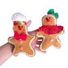 CY Cross Border - Nuevo colgante navideño de hombrecito de jengibre, árbol de Navidad, muñeco de jengibre de tela, decoraciones de dibujos animados