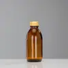 Botella de Vidrio Marrón para Líquidos Orales de 100ml Botella a Prueba de Luz para Jarabes de 30ml Sub-Botella para Productos de Cuidado de la Piel Producto para el Cuidado de la Salud Enzimático