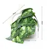 Planta verde artificial em vaso caladium, ornamento de trepadeira decorativa de interior para casa, casamentos e Halloween