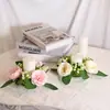 Adornos de Flores Artificiales Transfronterizos Paquete de Materiales DIY Decoración de Mesa de Comedor Candelabro Decoración del Hogar Regalo del Día de la Madre San Valentín
