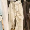 Estilo Japonês Produzido Outono 2024 Novo Colorido Estilo Casual Calças Plissadas Lavadas Jeans Soltos 471631