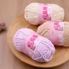 Hilo de Hielo Pequeño Cálido y Lindo Hilo de Tira de Hielo para Crochet Manualidades DIY Muñecas, Bolsos, Posavasos, Mantas, Hilo de Grosor Medio