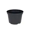 Comercio Exterior Maceta Redonda Negra Maceta para Plántulas de Suculentas Fabricante Venta al por Mayor Maceta Espesa Dura Maceta de Plástico Maceta para Flores Resina