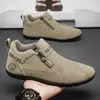 Zapatos Nuevos de Hombre para Primavera 26 Modelos Nuevos Zapatillas Deportivas Slip-On para Hombre Zapatos de Trabajo de Seguridad de Cuero Suave Impermeables