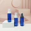 Frasco Espumador Transparente Azul 60ml Frasco Espumador por Pressão Frasco de Viagem para Pasta de Dentes