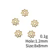 8X8Mm 0.1g Multicor Retrô DIY Acessórios para Joias Geométricos Simples Flor Tori