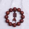 Famosas Pulseras de Sándalo con Etiquetas, Palo de Rosa, Huanghuali, Cuentas de Caoba, Lugares Escénicos, Templos, Pulseras de Madera al por Mayor