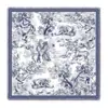 Bufanda de Invierno Nueva 130cm Selva Animales Planta Imitación Seda Lana Borla Bufanda Cuadrada Grande para Mujer Bufanda Caliente para Exteriores