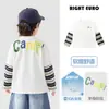 Camiseta de Dos Piezas Falsas para Niños Europeos Estilo Primavera y Otoño Top para Bebé Ropa de Manga Larga de Otoño Ropa Nueva para Niños Ropa de Otoño para Niños