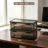 Caja Organizadora para Clasificar Tazas de Té Bnbs Caja para Comida para Llevar Caja Larga Transparente para Guardar Cuentas