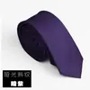 Uma geração de elástico de cabelo 5cm estreito moda casual coreana cor sólida masculino twill manual gravata pequena
