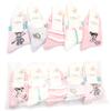 Calcetines Infantiles de Algodón Delgado para Primavera y Verano con Diseño de Ratón de Seis Dedos, Algodón Peinado para Bebé Niña, Dibujos Animados de Corazones, Calcetines Cortos para Mujer, 5 Colores, Transpirables, Absorbentes de Sudor