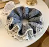 Atacado de Ponto Scrunchies de Renda Estilo Coreano Estilo Preguiçoso de Luxo Prendedores de Coque Prendedores de Cabelo Faixas de Cabelo Prendedores de Cabelo
