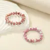 Pulsera de Cerámica de Porcelana Azul y Blanca de Venta Caliente Transfronteriza Diy, Pulsera Trenzada Estilo Chino de Gama Alta, Pulsera Versátil y que No se Desvanece