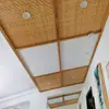Esteira de Bambu Carbonizado Artesanal para Decoração de Teto e Parede, Esteira Decorativa de Bambu Vintage para Projetos, Anticorrosiva e à Prova de Insetos