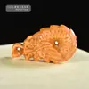 Colgante Ruyi de Dragón de Sándalo de Palo de Rosa Año del Dragón del Zodíaco 2024 DIY Colgante para Collar Amuleto para Bolso Accesorios para Hombres y Mujeres