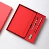 Caja de Regalo con Cuaderno de Espiral para Reuniones de Oficina de Negocios, Bloc de Notas A5 con Logo Personalizable, Recuerdo de Evento