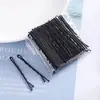 Horquilla con forma de palabra, sencilla, negra, para cabello roto, pequeña, para cabello fijo, de acero, en forma de U