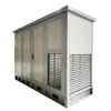 Gabinete exterior con dos compartimentos y tres puertas, apto para aire acondicionado, es un gabinete de equipo de estación base integrado de pie para equipos de comunicación exteriores