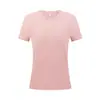 Camiseta Ligera de Secado Rápido de 120 g para Mujer con Cintura Ajustada, Cuello Redondo, Manga Corta para Deportes al Aire Libre, Ropa de Trabajo Corporativa con Impresión de Logo de Equipo