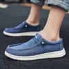 Mocasines sin cordones de estilo similar a la marca para hombre y mujer, Zapatos casuales de lona, Plantillas de corcho de alta elasticidad, Mocasines de venta caliente transfronteriza
