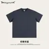 2025 Verano Marca de Moda Pesado 345g Básico Juvenil Manga Corta Holgado Algodón Holgado Casual Camiseta Verano