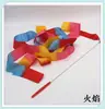 Cintas de Baile Jardín de Infancia Cintas de Gradiente de Siete Colores Accesorios para Actuaciones de Gimnasia Cintas de Baile Serpentinas Infantiles