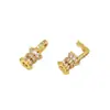 Hebilla Conectora Perforada de Zirconia Micropavimentada en Oro de 18K Accesorios Pulsera con Cuentas DIY Collar Pendientes B71