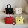 Nuevo Bolso de Mano Texturizado para Mujer 2025 Versión Coreana Bolso de Hombro Versátil Bolso Tote Retro de Gran Capacidad Bolso de Mujer para Exportación