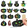 Actividad Hecha a Mano Arte para Rascar al por Mayor Máscaras de Rascar de Halloween Papel para Rascar Divertido para Niños