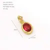 Nuevo Estilo Europeo y Americano Acero Inoxidable 316 Colgante de 12 Piedras de Nacimiento para Mujer, Moda Transfronteriza Chapado en Oro de 14K Accesorio de Joyería Simple y Elegante