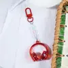 Pingente de fone de ouvido em acrílico, laca de cor sólida galvanizada transparente, corrente de celular estilo ins, chaveiro de bolsa, acessório DIY atacado