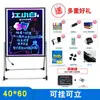 Loja de Lousa Pequena Placa de Personagem Luminosa Suporte de Exibição de Cardápio Tipo LED Fluorescente Barraca Placa de Publicidade para Feira Noturna