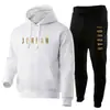 Sudadera con capucha informal para hombre y mujer 2025, conjunto, chaqueta con capucha de marca estampada de moda, forrada de forro polar, Otoño e Invierno