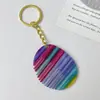 Nuevo Llavero Colgante de Peine Colorido Mini Lindo Peine Pequeño Texturizado Portátil para Bolso Accesorios de Coche