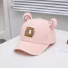 2025 Nova Boné de Beisebol Infantil com Proteção UV Simples Versátil Cabeça de Urso Boné de Beisebol para Meninos Atacado