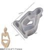 Apoio de Bochecha Humana Pensador Profundo Vela de Aromaterapia Molde de Silicone Cola DIY Pensamento Esquerdo e Direito Retrato Resina Mesa