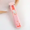 Clip de empuje de dibujos animados Clip suplementario Organizador de clips para archivos Clip de empuje Clip para encuadernar exámenes de estudiantes Clip para sellar botanas
