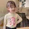 Y2011# Camiseta de Manga Larga para Niños Hombres y Mujeres Polar Casual de Manga Larga Ropa para Niños Nueva Camiseta Informal Joker de Primavera y Otoño