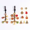 Estilo Antiguo Dorado Mate Golondrina Bestia Dorada Accesorios con Cuentas Tendencia Nacional Familia de Tres Bestias Doradas Golondrina Accesorios para Llavero
