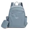 Mochila de Viaje Estilo Coreano para Mujer 2026 Nueva Moda Viaje Impermeable Nylon Ligero Mochila Pequeña Estilo Simple