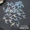 Abalorios para Uñas con Forma de Estrella de Mar y Concha Aurora Serie Océano Concha Resina Accesorios para Uñas DIY Decoración de Uñas Portátil