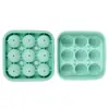 Bandeja de Cubos de Gelo de Silicone de Grau Alimentício para Futebol Transfronteiriça Molde de Gelo de Hóquei no Gelo Personalizado de Fácil Liberação Fonte de Processamento OEM Atacado