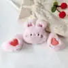 Novo chapéu de pelúcia fofo com orelhas de urso e coelho, sapatos, meias, acessórios de pelúcia, tiara, presilha, acessórios