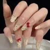 Pegatina de encaje transparente hueca para uñas estilo francés, calcomanía auxiliar de posicionamiento a cuadros de encaje para arte de uñas